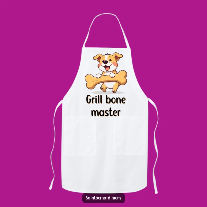 Funny Fetching Dog Apron: Playful Kitchen Wear, Perfect Humorous Gift for Cooks