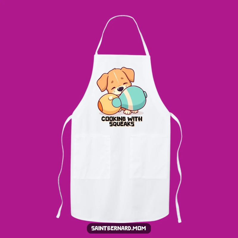 Funny Floppy Ear Dog Apron: Kitchen Playtime Humor