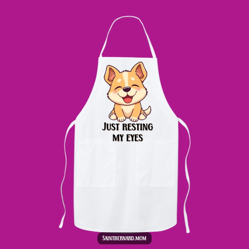 Funny Dog Sigh Apron - Hilarious Kitchen Wear Gift for Relaxed Chefs