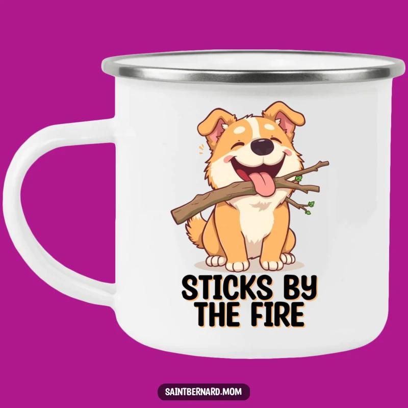 Funny Dog Branch Camping Mug: Sip Joy on Your Adventures