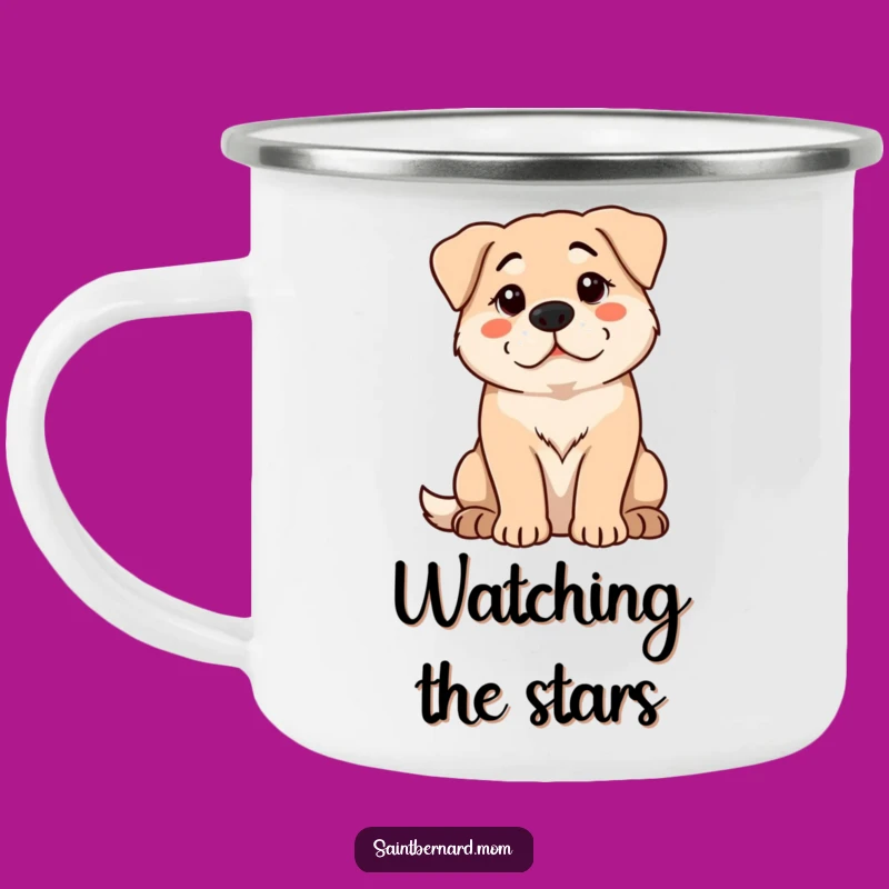 Funny Protective Dog Camping Mug: Sip with Vigilant Companionship