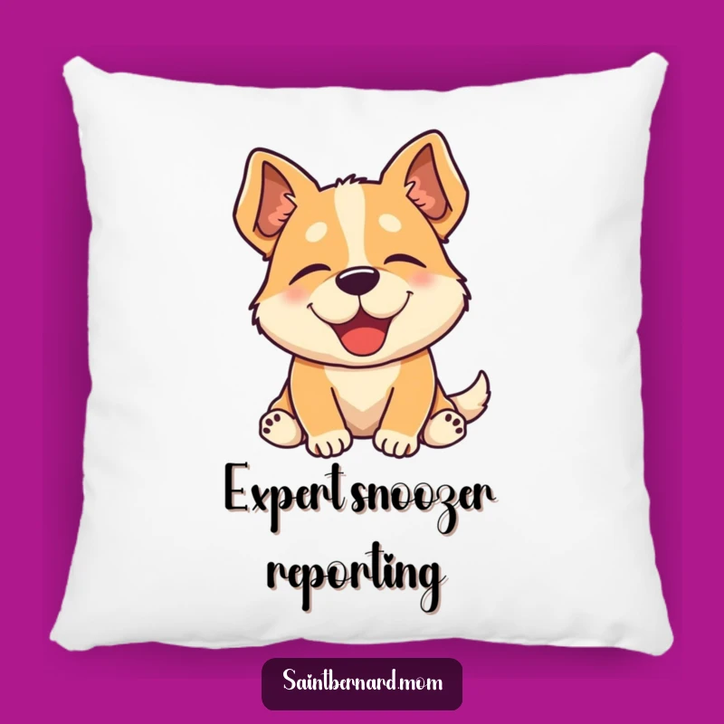 Funny Content Dog Sigh Pillow - Soft & Hilarious Relaxed Home Decor Gift