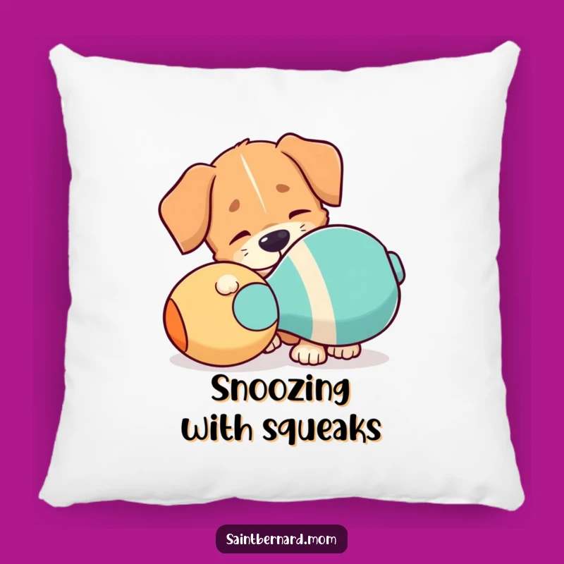 Funny Floppy Ear Dog Pillow: Cozy Comfort with a Giant Squeaky Toy
