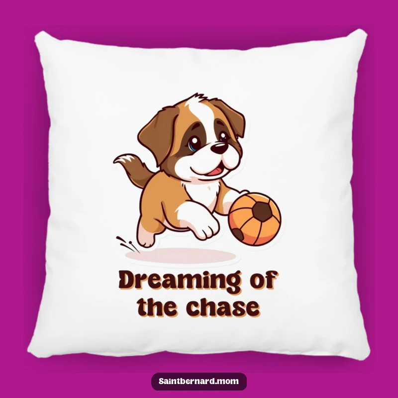 Funny Kawaii Saint Bernard Pillow: Determined Comfort for Playtime