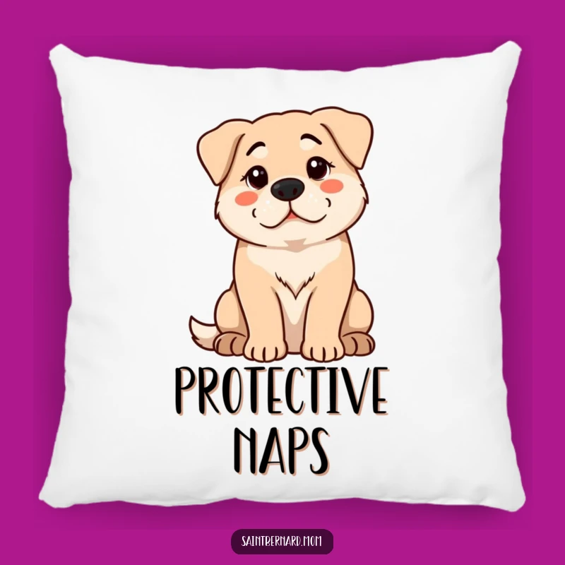 Funny Protective Dog Pillow: Cozy Comfort with Vigilant Humor