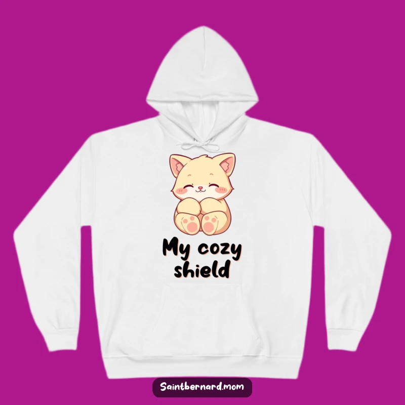 Funny Protective Paws Character Hoodie: Cozy Guardian Sweatshirt, Ultimate Funny Gift