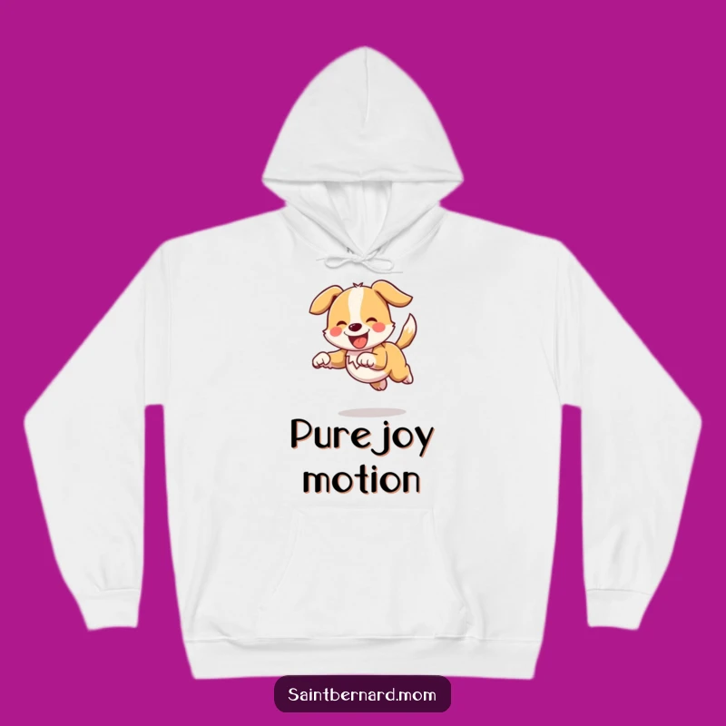 Funny Bounding Doggo Hoodie: Cozy High Tail Wagging Sweatshirt Funny Gift