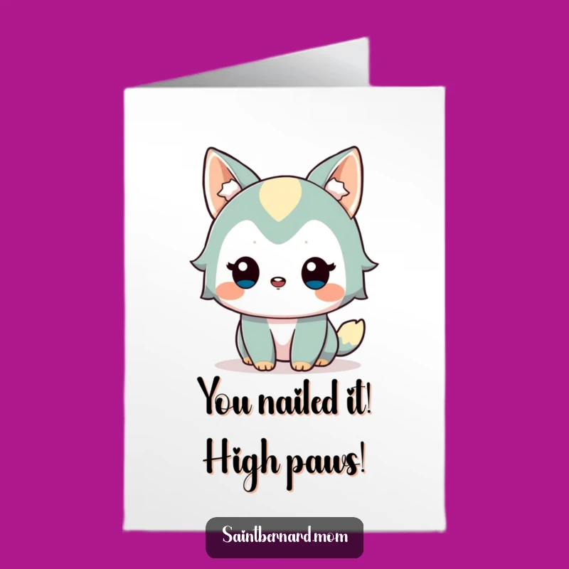 Free Printable Congrats Card: Alert Doggy Success - Funny Downloadable Gift