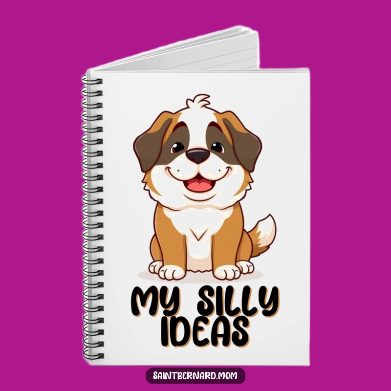 Funny Saint Bernard Lady Notebook: Goofy Grin Ideas, Ideal Journal Gift