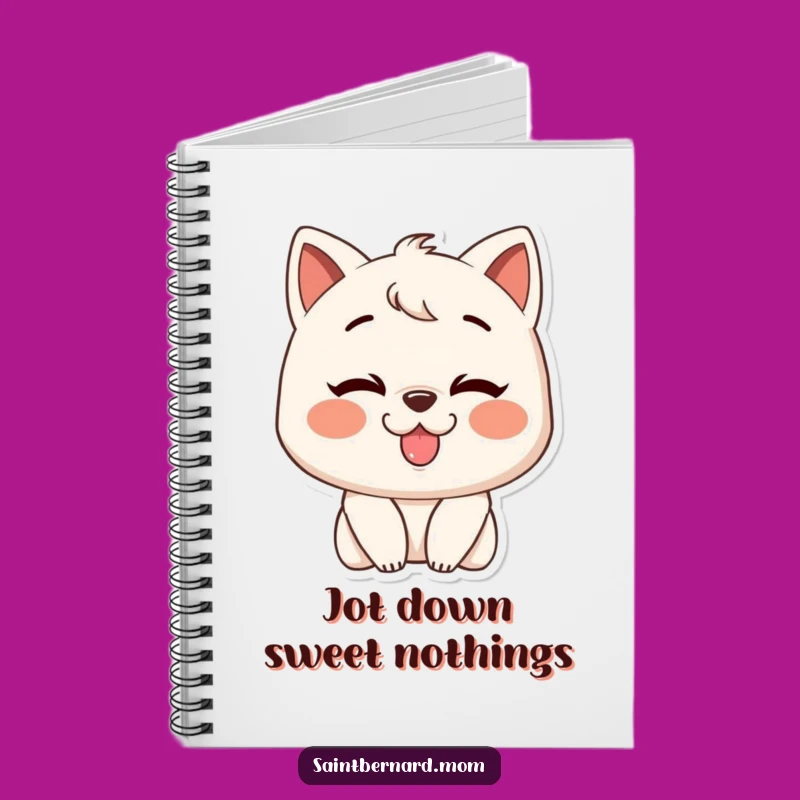 Funny Slobbery Kiss Character Notebook: Journal Grin Pages, Creative Funny Gift