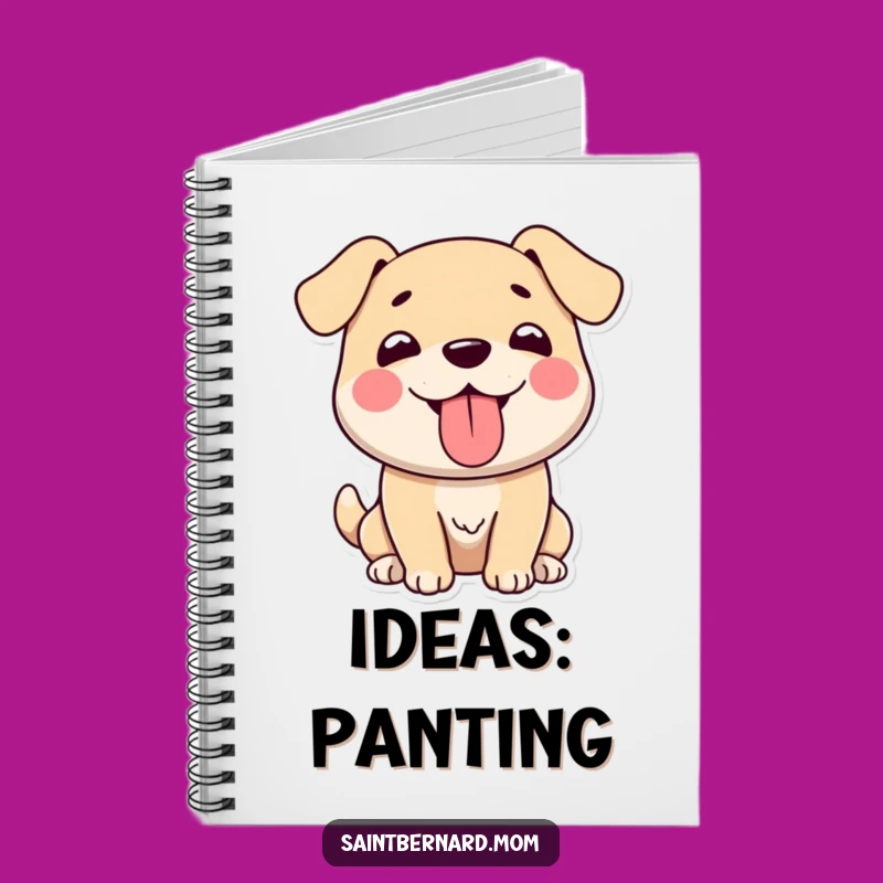 Funny Big Doggo Panting Notebook: Journal Gentle Giant Diary Funny Gift