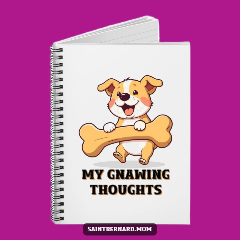 Funny Fetching Dog Notebook: Jot Down Ideas with an Energetic Canine Cover, Great Gift