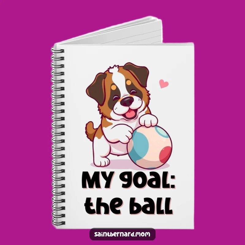 Funny Saint Bernard Lady Notebook: Playful Notes, Fun Journal Gift
