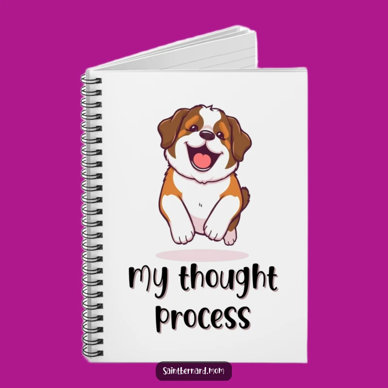 Funny Kawaii Saint Bernard Notebook: Happy Roll Glee for Notes and Doodles