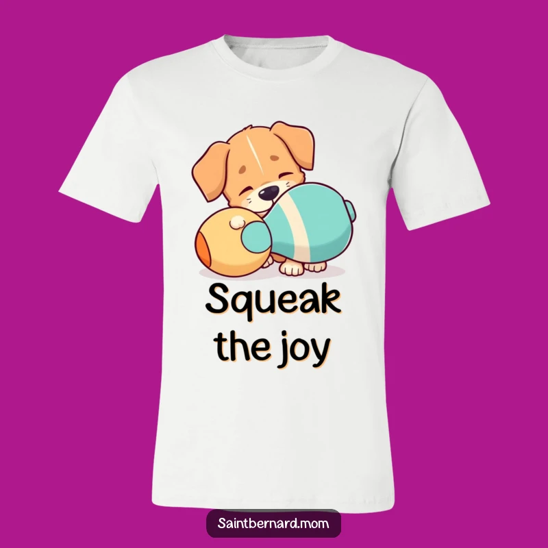Funny Floppy Ear Dog T-Shirt: Giant Squeaky Toy Play Humor